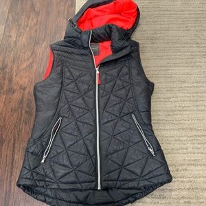 Black & Pink Puffer Vest